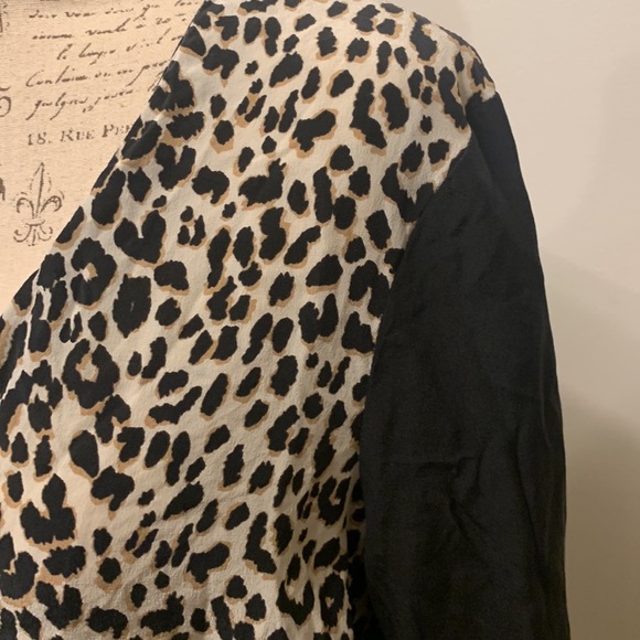 π Unleash Your Inner Wild Side - Club Monaco Krista Leopard Print Silk Top! π - Picture 8 of 13